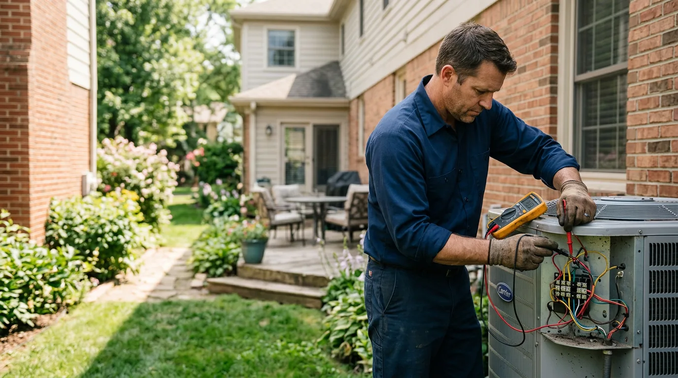 HVAC technician working near Knoxville, AL